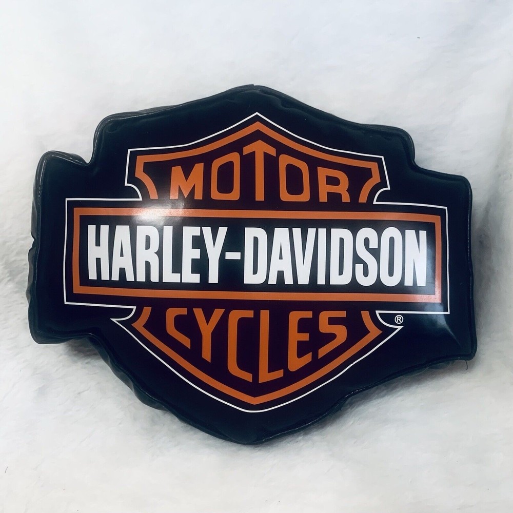 Harley Davidson Pillow Shield Logo Vinyl PVC Motorcycle Moto